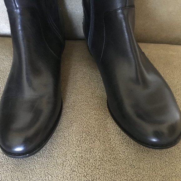 Antonio Melani NWOT Leather Studded Knee High Boots - Picture 3 of 7